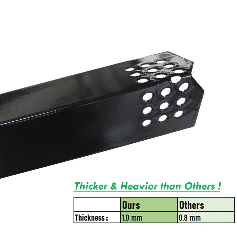 YIHAM 14 9/16 Inch Heat Plate for Grill Master 720-0697 Nexgrill 720-0830H 720-0783E 720-0783EH 720-0882A 720-0925P BHG 730-0783W Replacement Parts Heat Shield Tent Flame Tamer Set of 4 KP708 - Image 3
